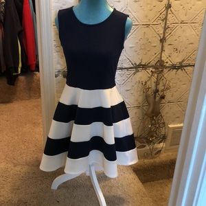 Blue and white fun party dress by City Studio.